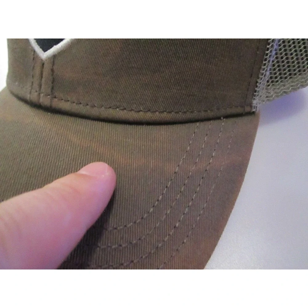 KÜHL Hat Cap‎ Snapback Brown Camo Mesh Trucker Mountain Patch